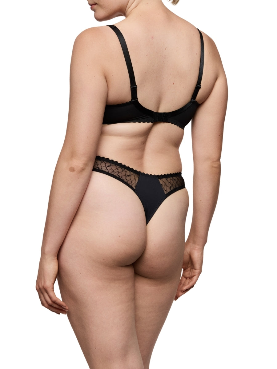 Naica Plunge Bra - Black
