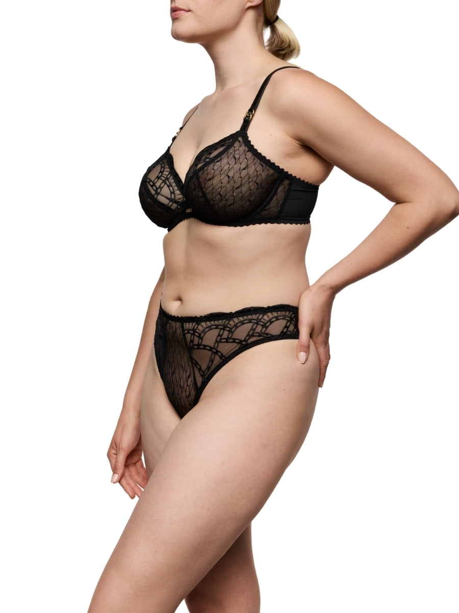Naica Plunge Bra - Black