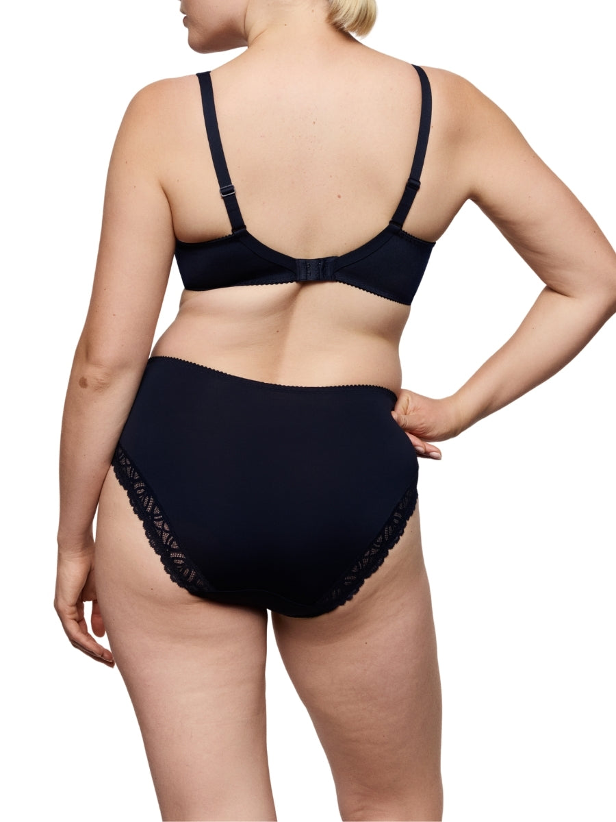 Salerno Half Padded Plunge Bra - Midnight Blue