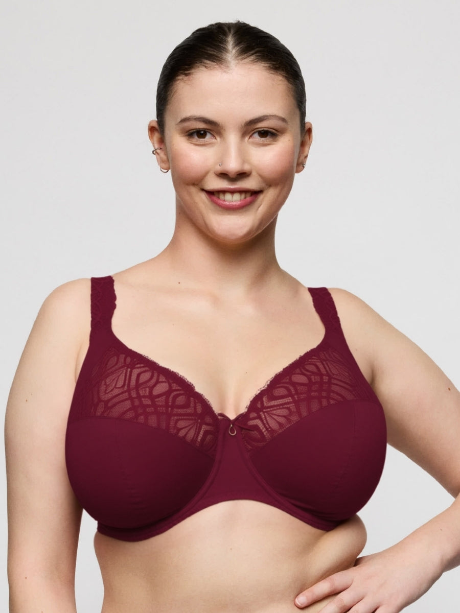 Salerno I-M Full Cup Bra - Evening Red
