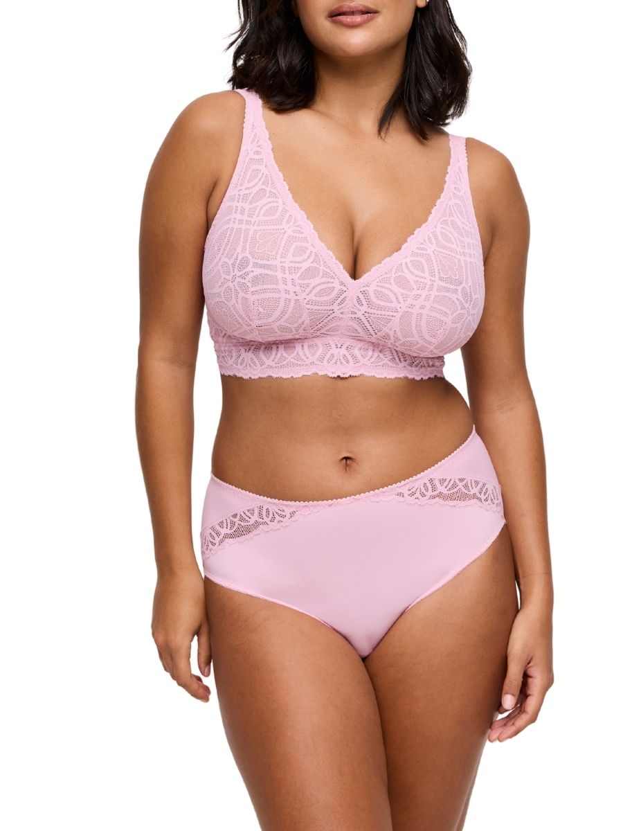 Salerno Wireless Bralette - Spring Rose