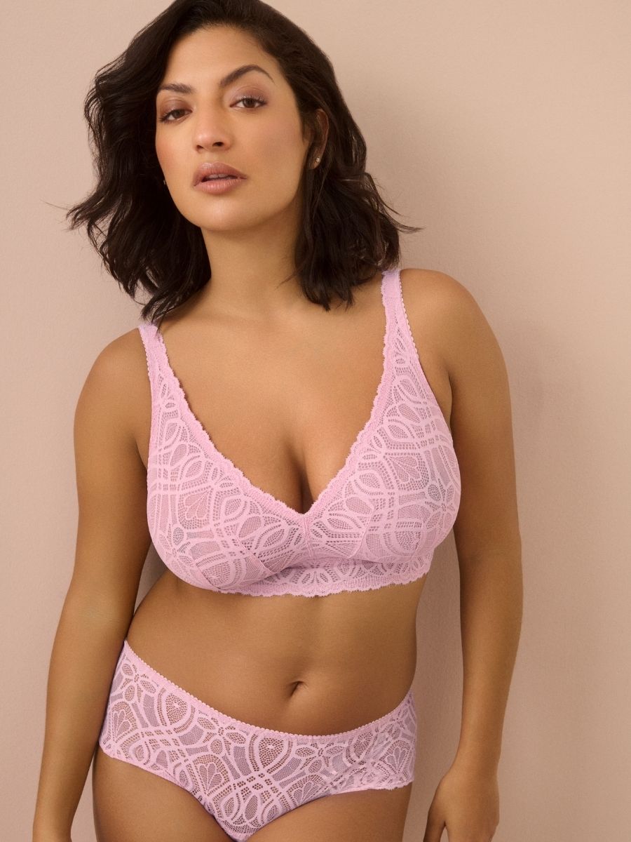 Salerno Wireless Bralette - Spring Rose