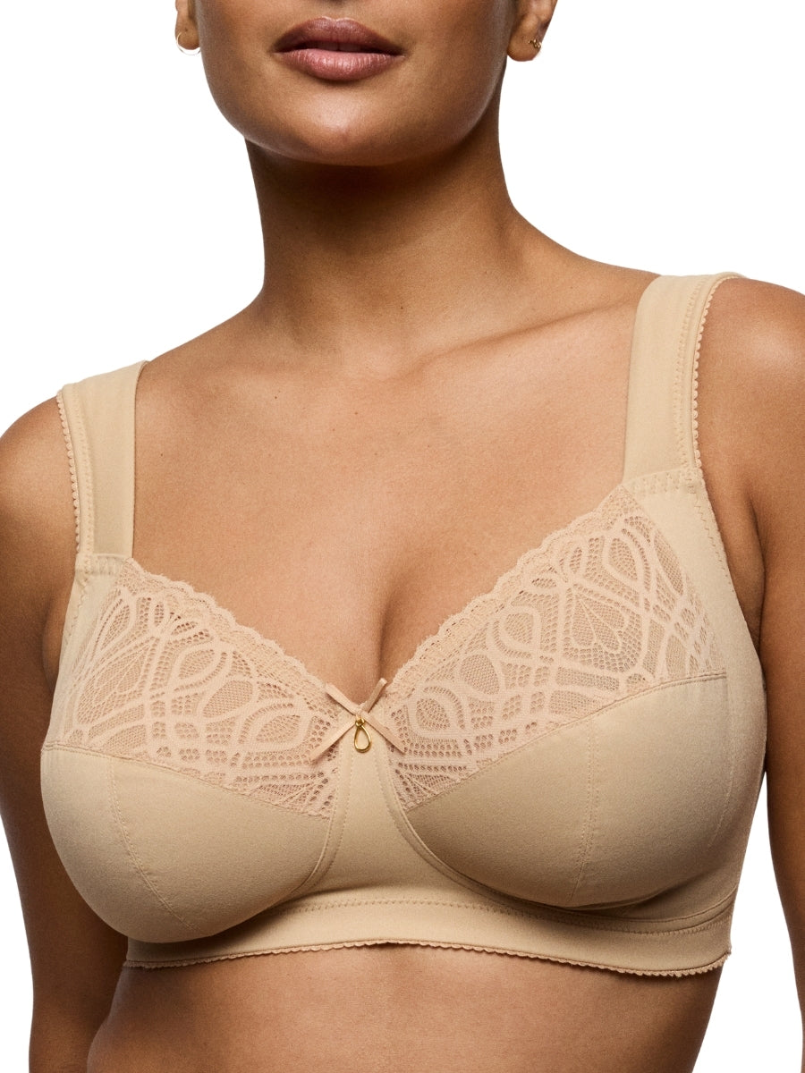Salerno Wireless Full Cup Bra - Candy Ginger