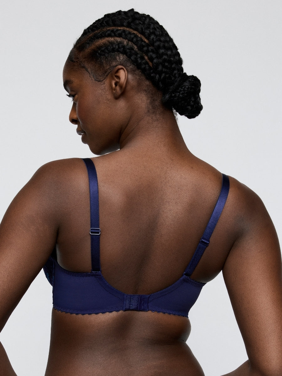 San Angel Half Padded Plunge Bra - Water Blue