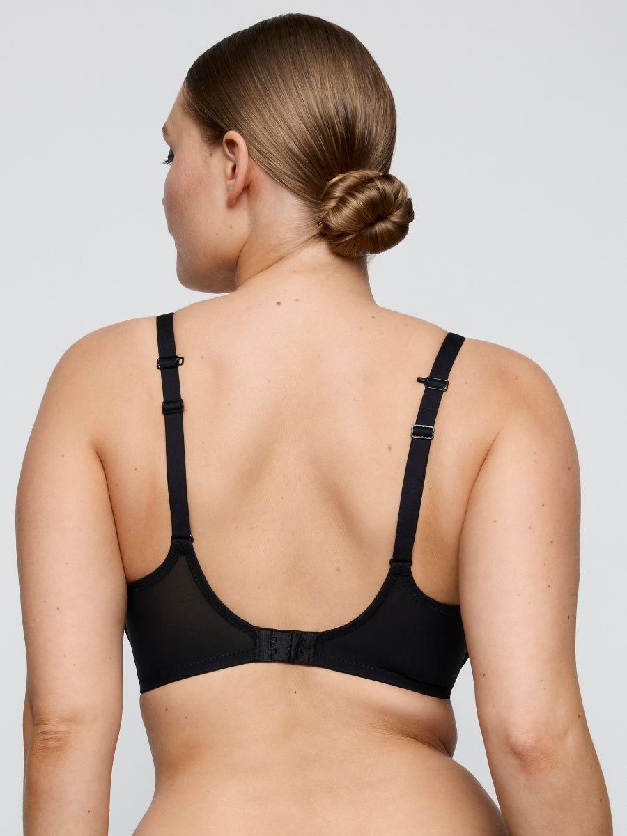 Sheary Padded Heartshape Bra - Black