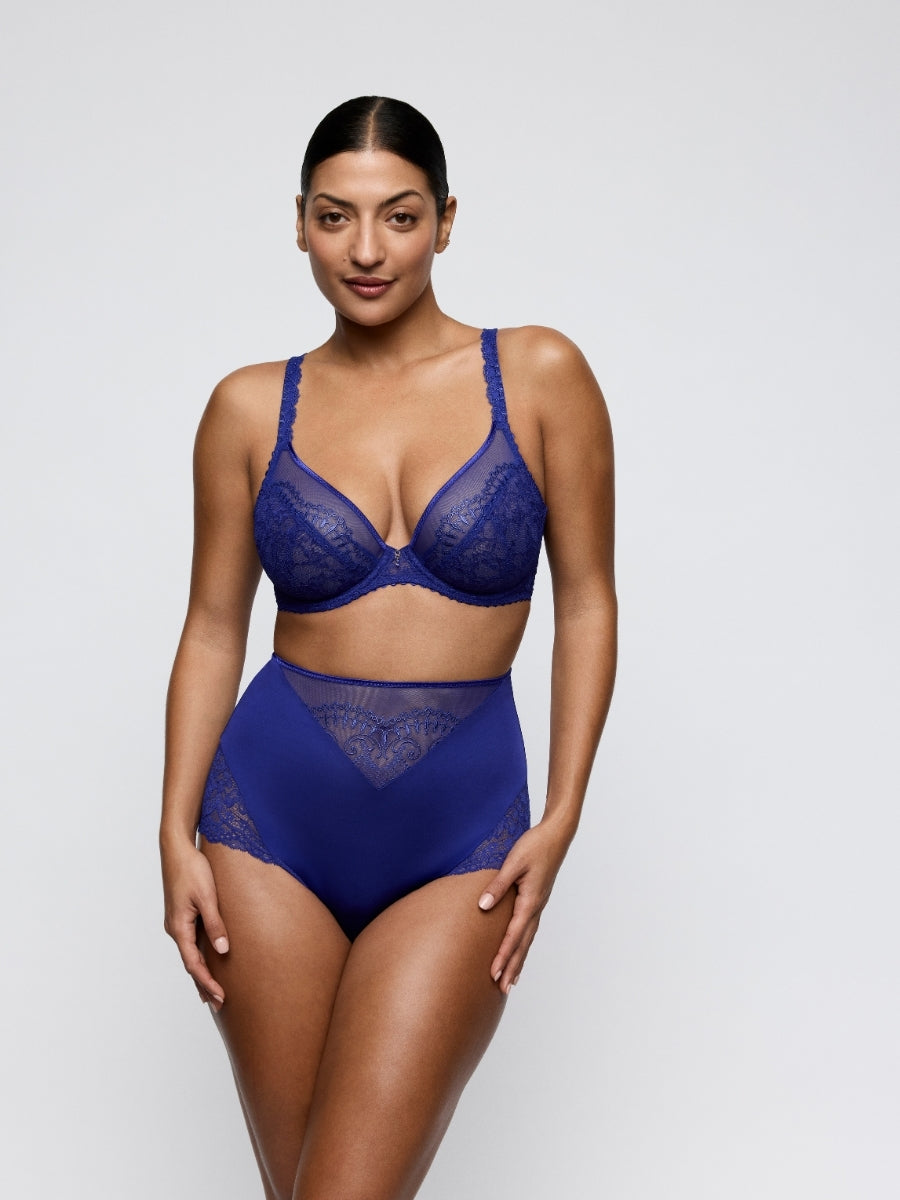 Shimla Plunge Bra - Crazy Blue