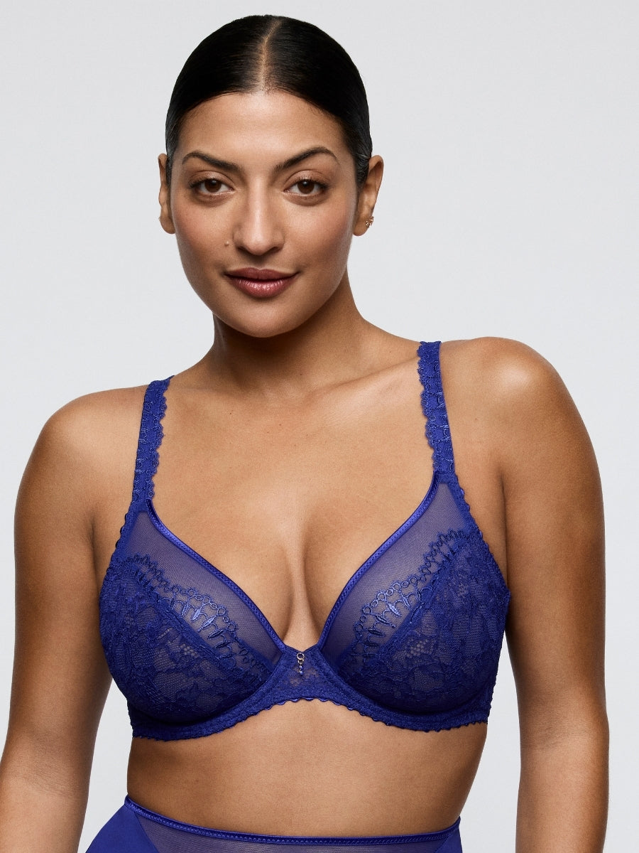 Shimla Plunge Bra - Crazy Blue