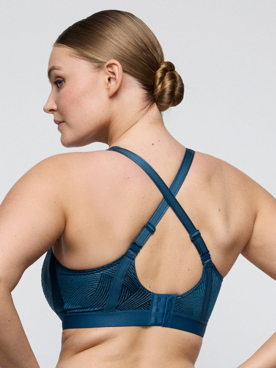 The Game Racerback Sports Bra - Deep Blue Sea