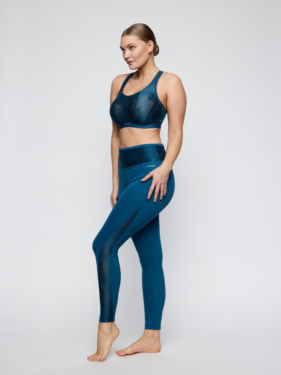 The Game Racerback Sports Bra - Deep Blue Sea