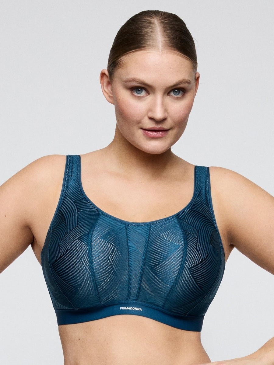 The Game Racerback Sports Bra - Deep Blue Sea