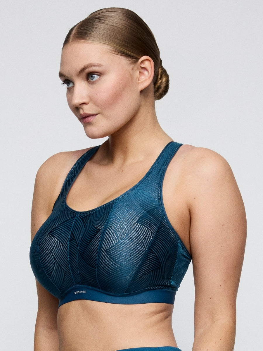 The Game Racerback Sports Bra - Deep Blue Sea