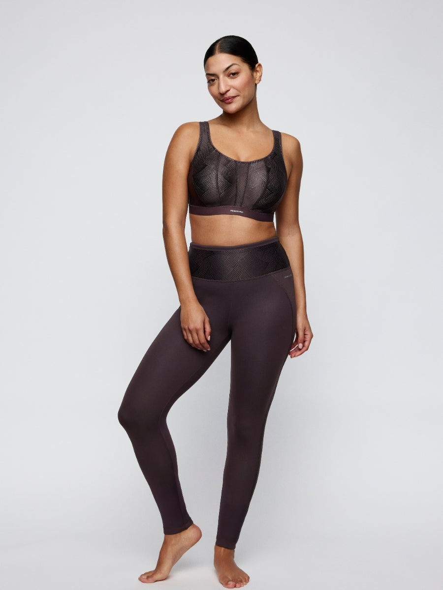 The Game Racerback Sports Bra - Smokey Taupe