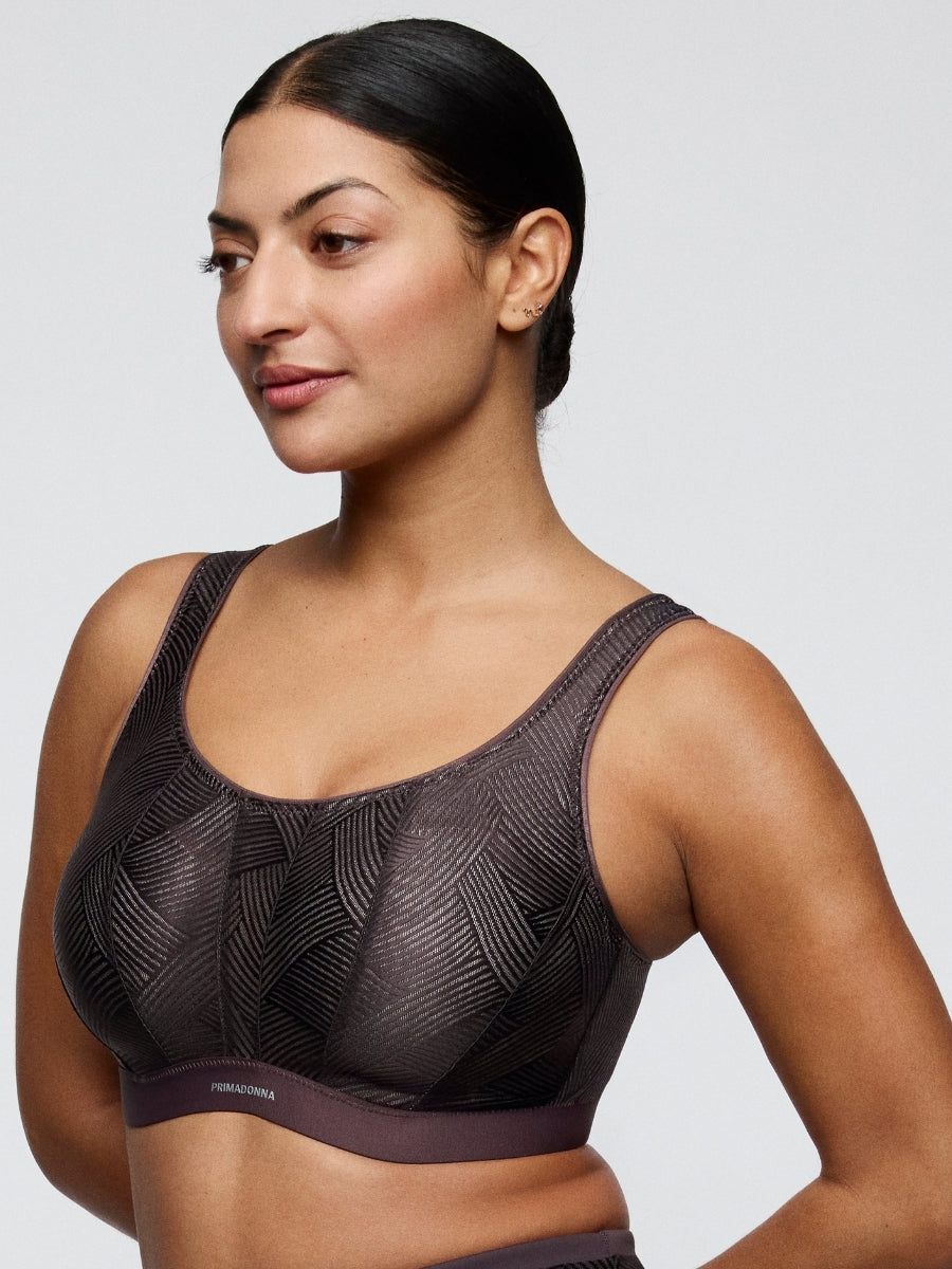 The Game Racerback Sports Bra - Smokey Taupe