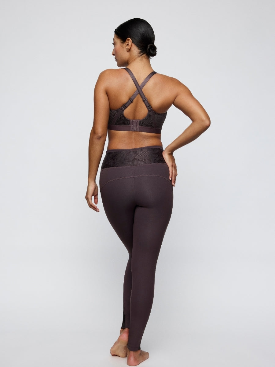 The Game Wireless Racerback Sports Bra - Smokey Taupe
