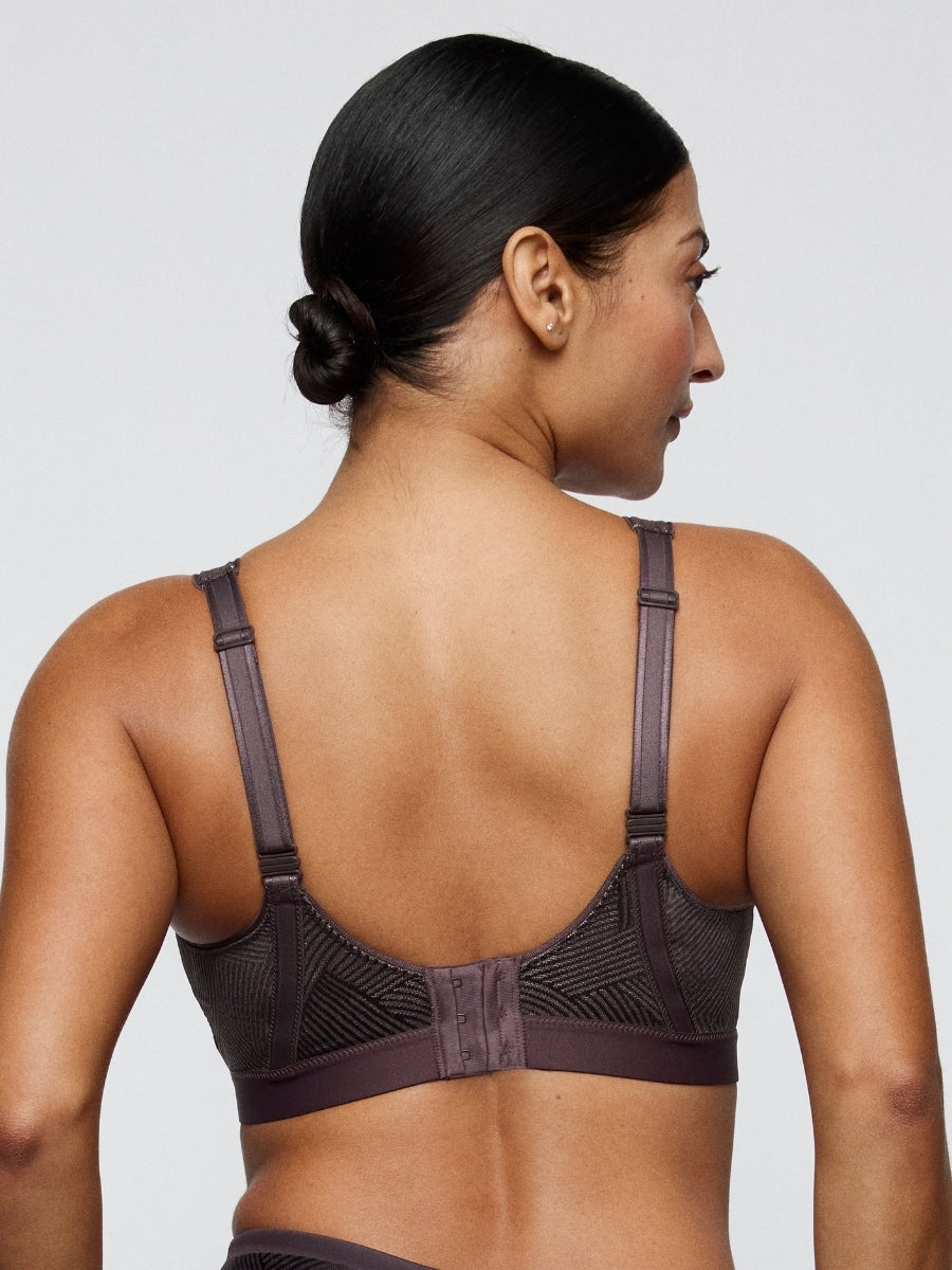 The Game Wireless Racerback Sports Bra - Smokey Taupe