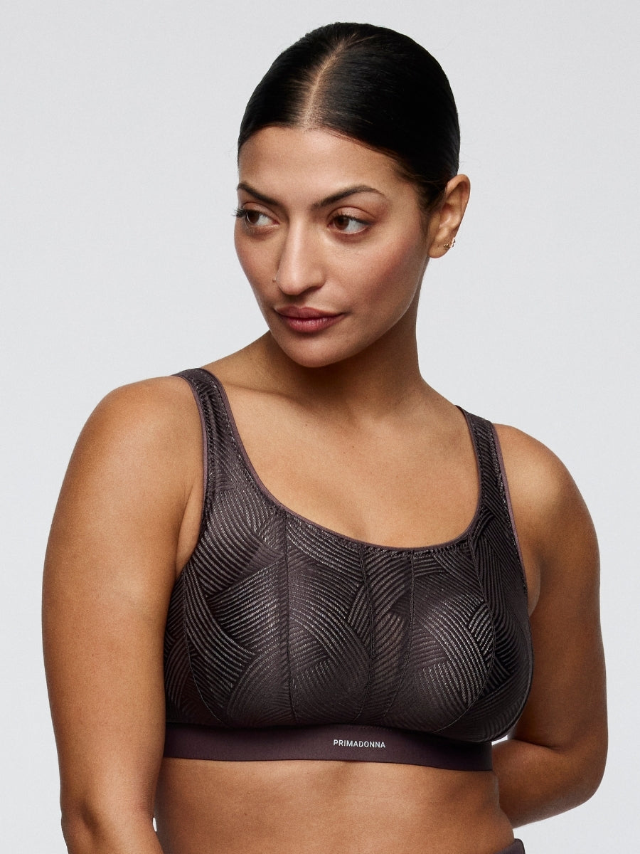 The Game Wireless Racerback Sports Bra - Smokey Taupe