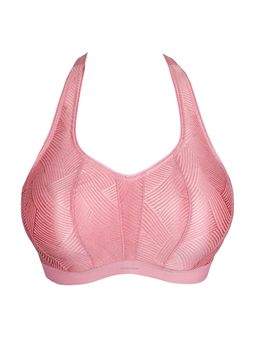 The Game Padded Racerback Sports Bra - Orchid Pink