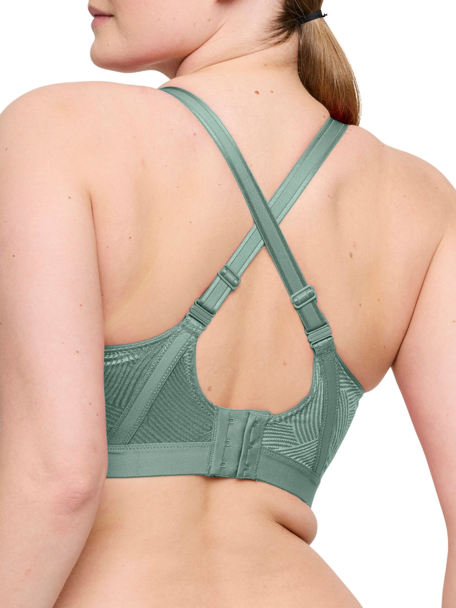 The Game Padded Racerback Sports Bra - Sage