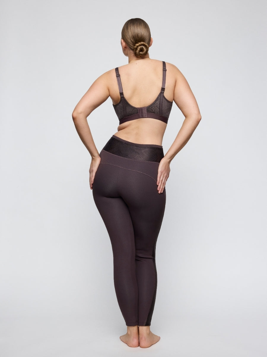 The Game Padded Racerback Sports Bra - Smokey Taupe