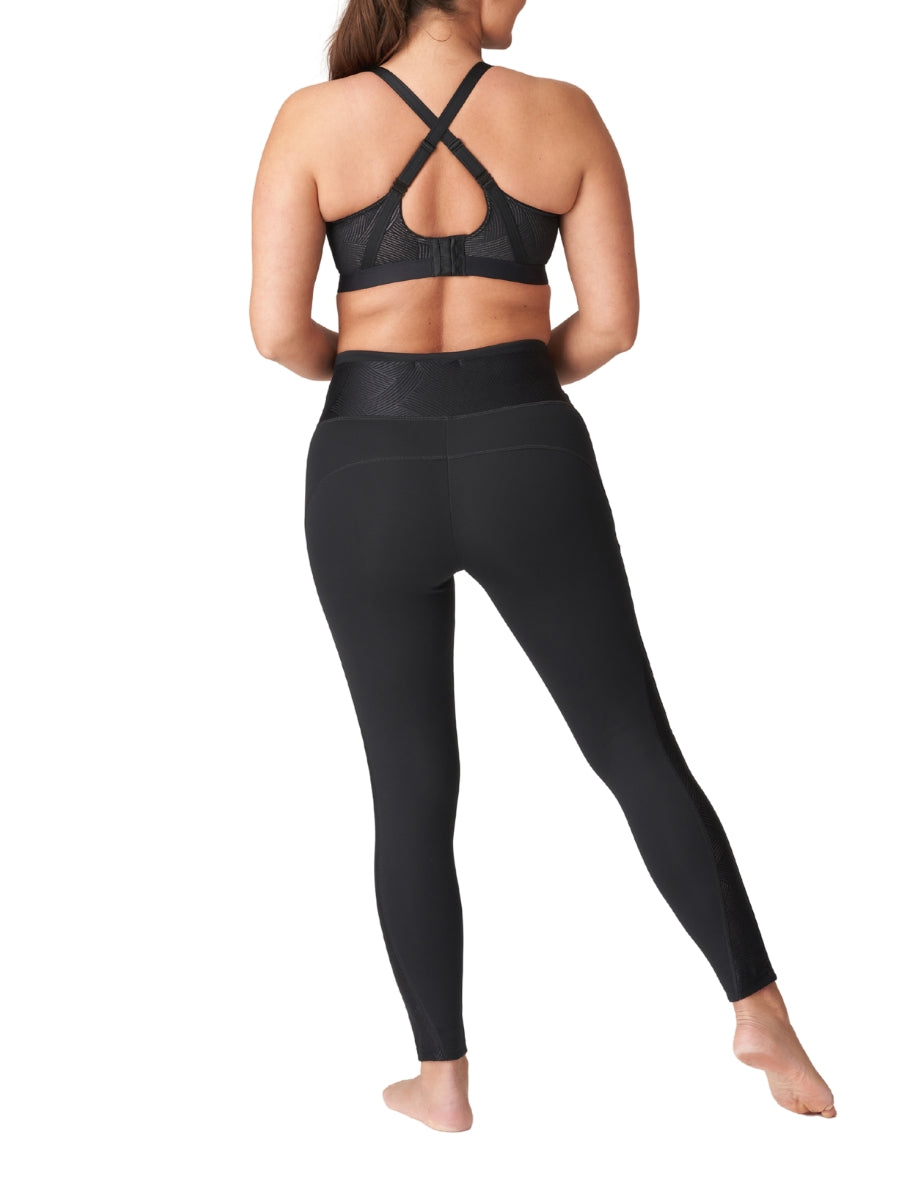 The Game Padded Racerback Sports Bra - Black