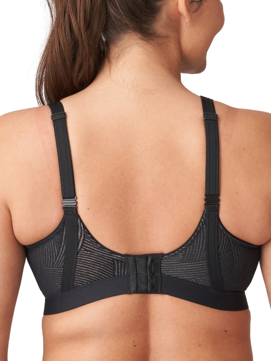 The Game Padded Racerback Sports Bra - Black