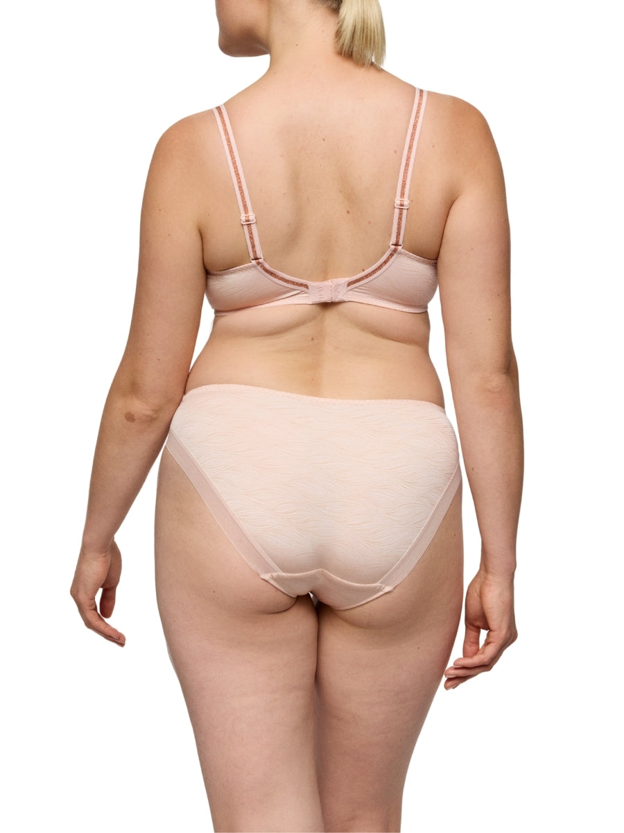Briana Padded Heartshape Bra - Pearly Pink
