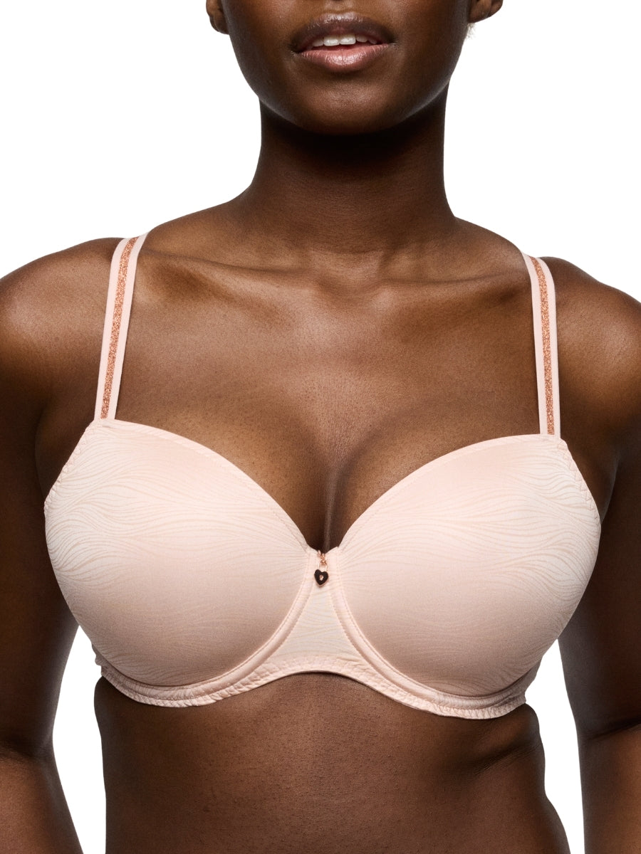 Briana Padded Balcony Bra - Pearly Pink