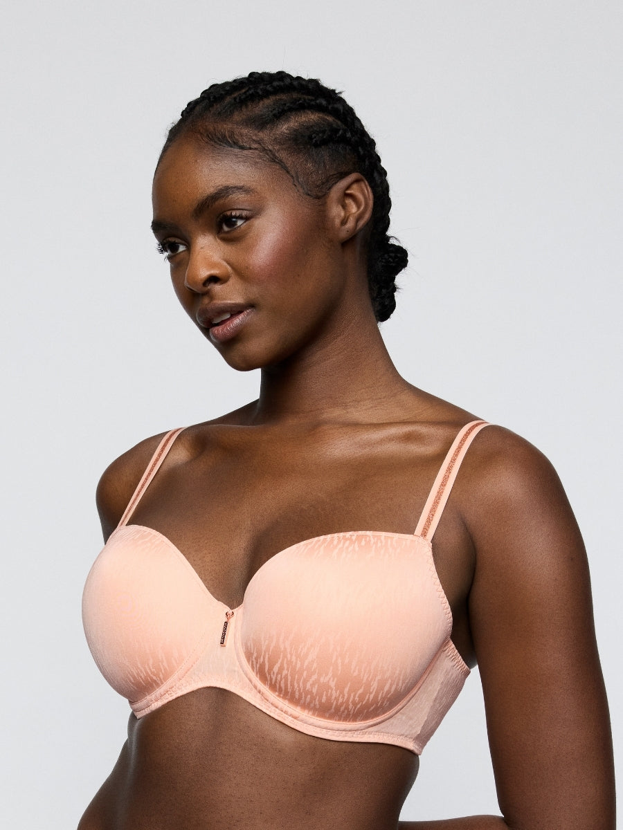 Dalli Padded Balcony Bra - Silk