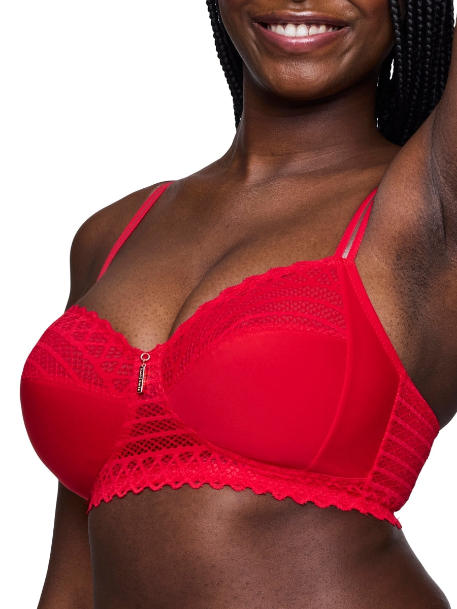 East End Full Cup Wireless Bra - True Red