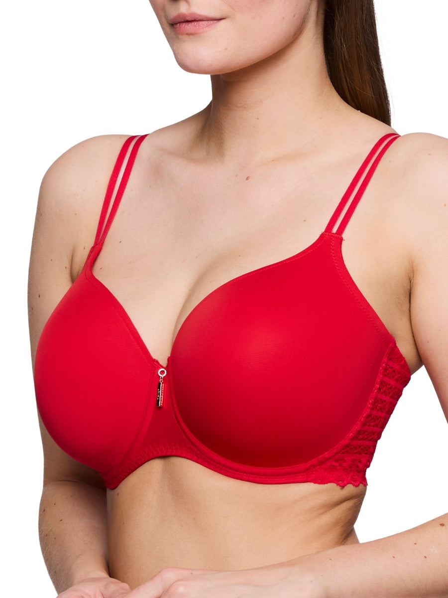 East End Padded Heartshape Bra - True Red