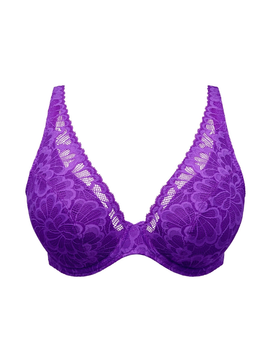 Mocuto Half Padded Plunge Bra - Italian Acai