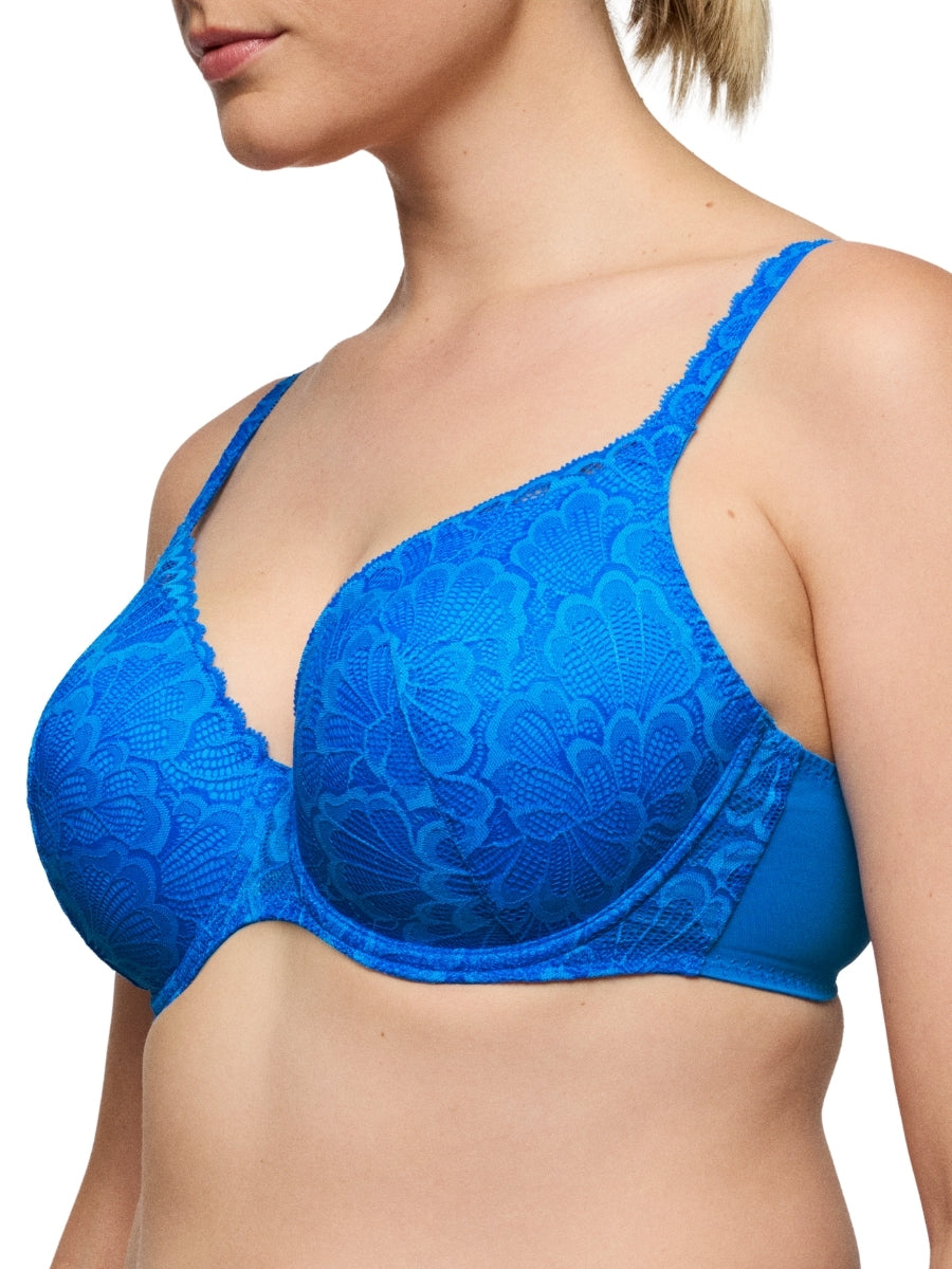 Mocuto Padded Heartshape Bra - Blu China