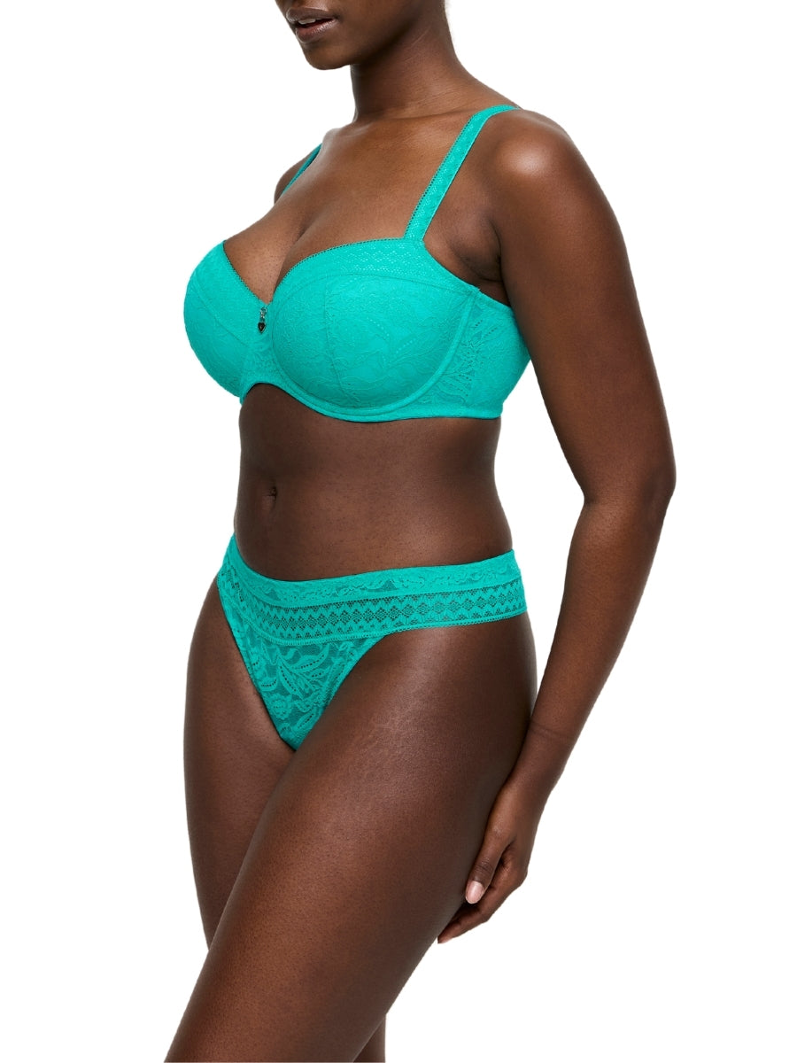 Palermo Padded Balcony Bra - Sunny Teal