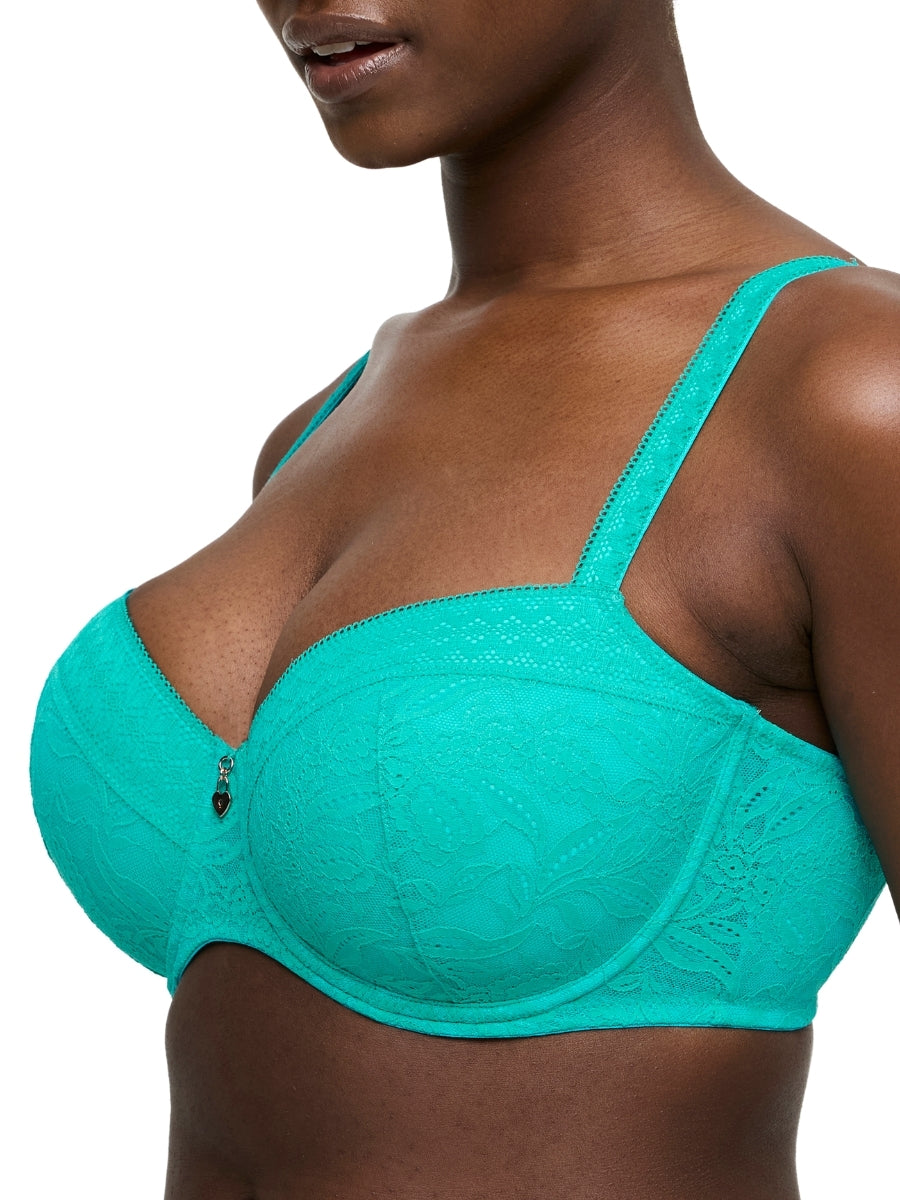 Palermo Padded Balcony Bra - Sunny Teal