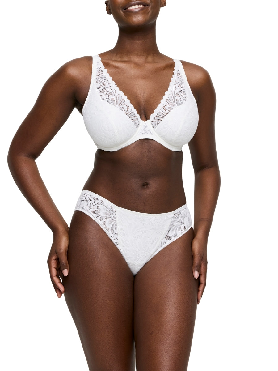 Rupi Half Padded Plunge Bra - Natural