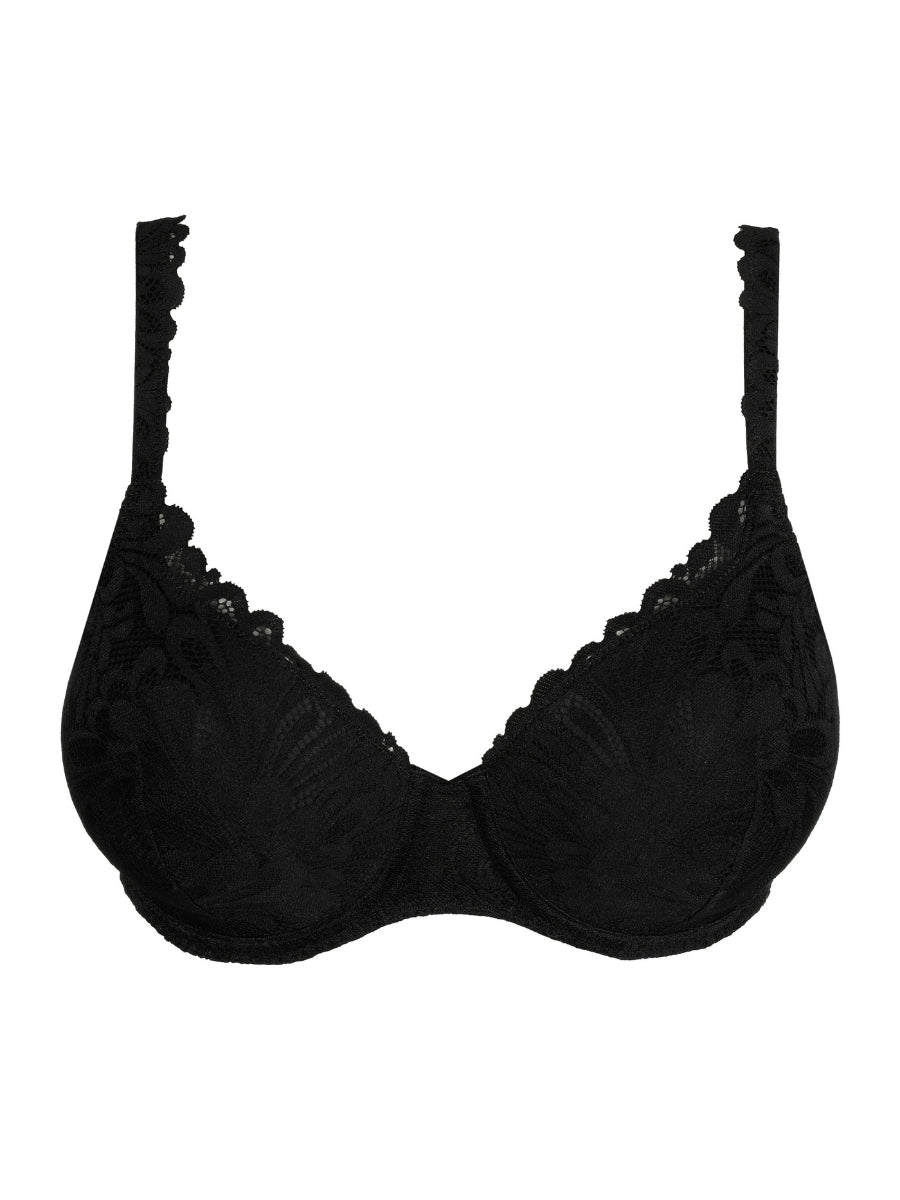 Rupi Padded Heartshape Bra - Black