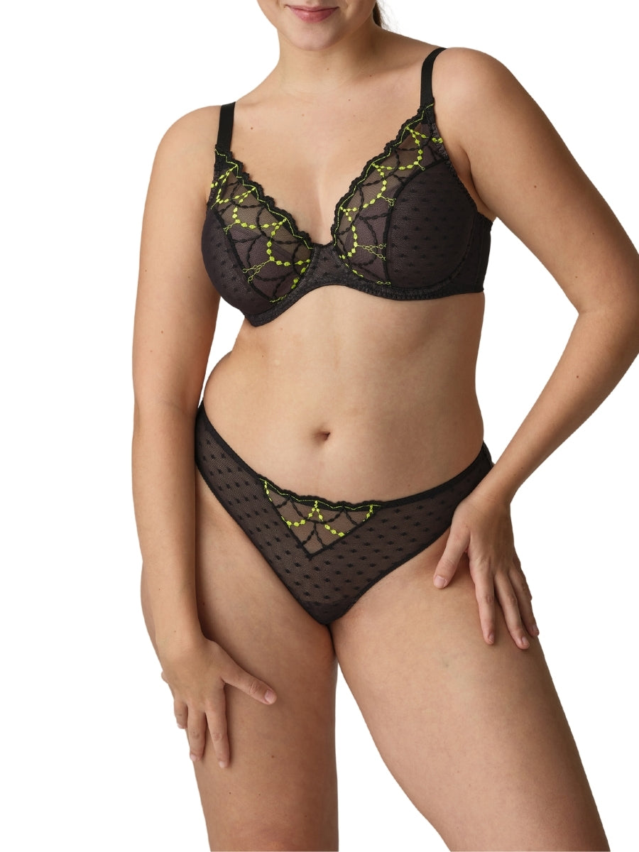 Tepito Half Padded Plunge Bra - Dark Glow