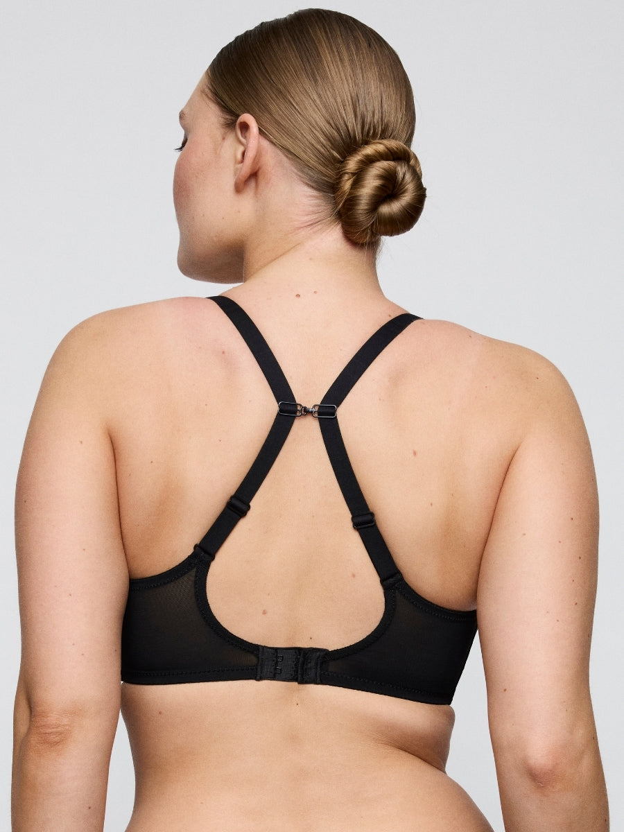 Twixie Padded Heartshape Bra - Black