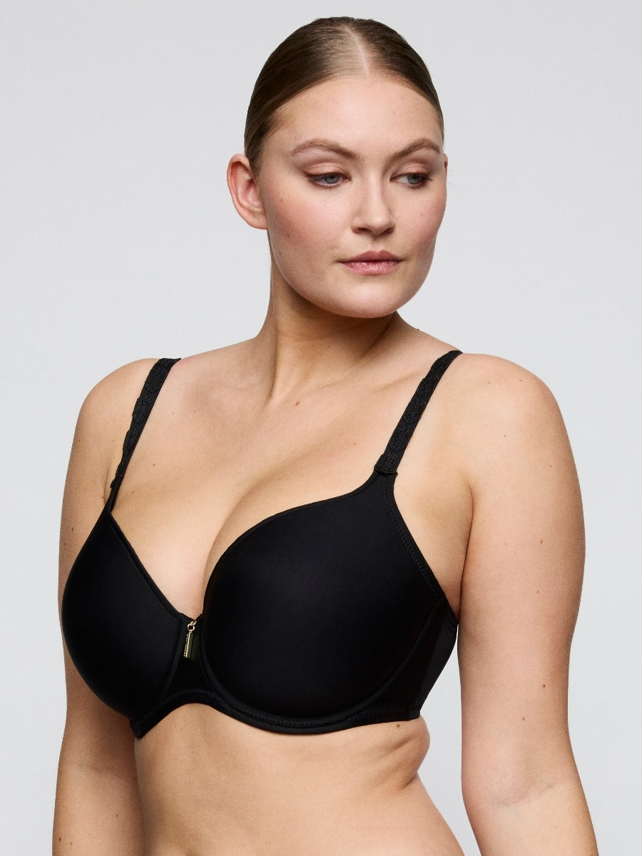 Twixie Padded Heartshape Bra - Black