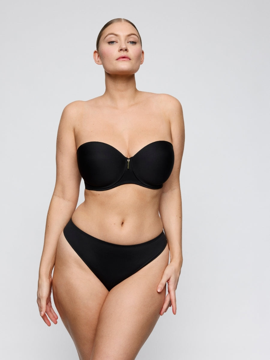 Twixie Strapless Bra - Black
