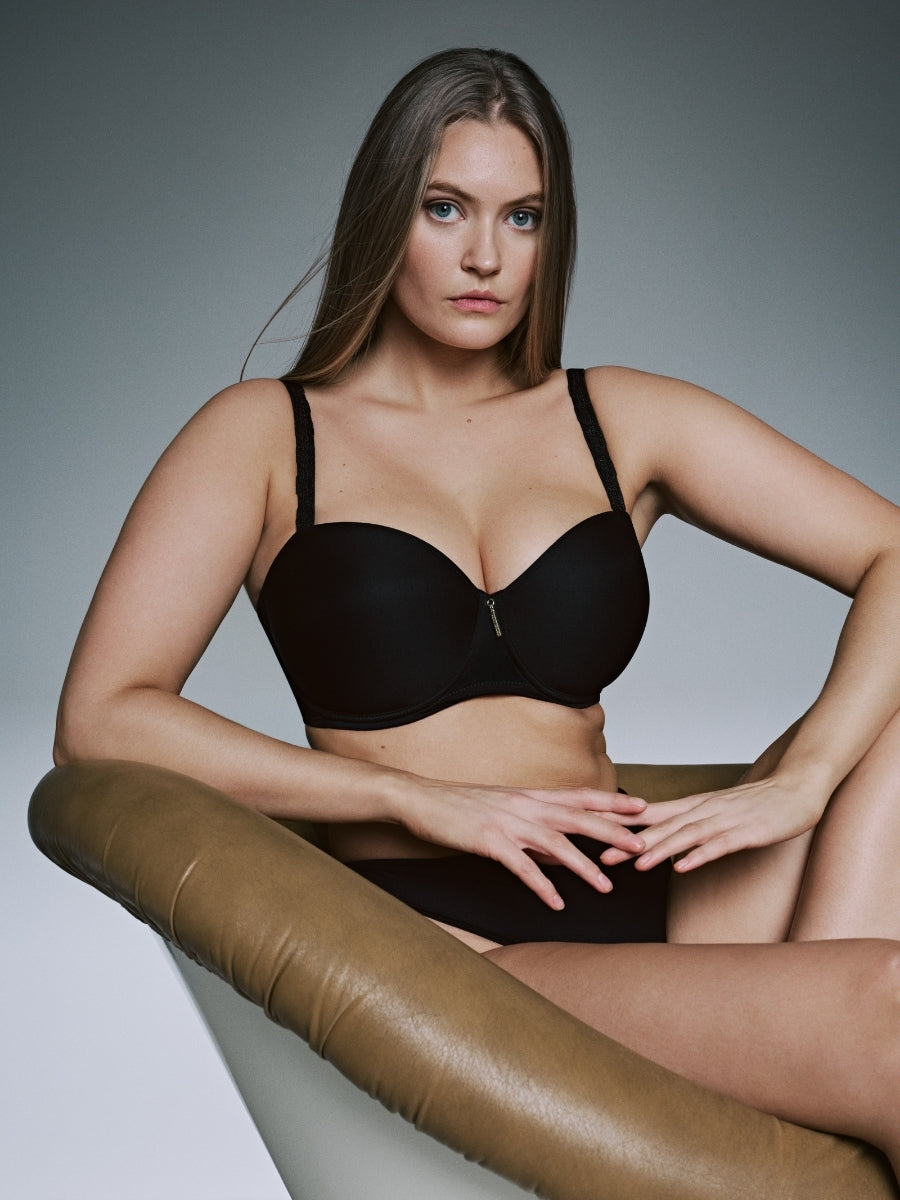 Twixie Strapless Bra - Black