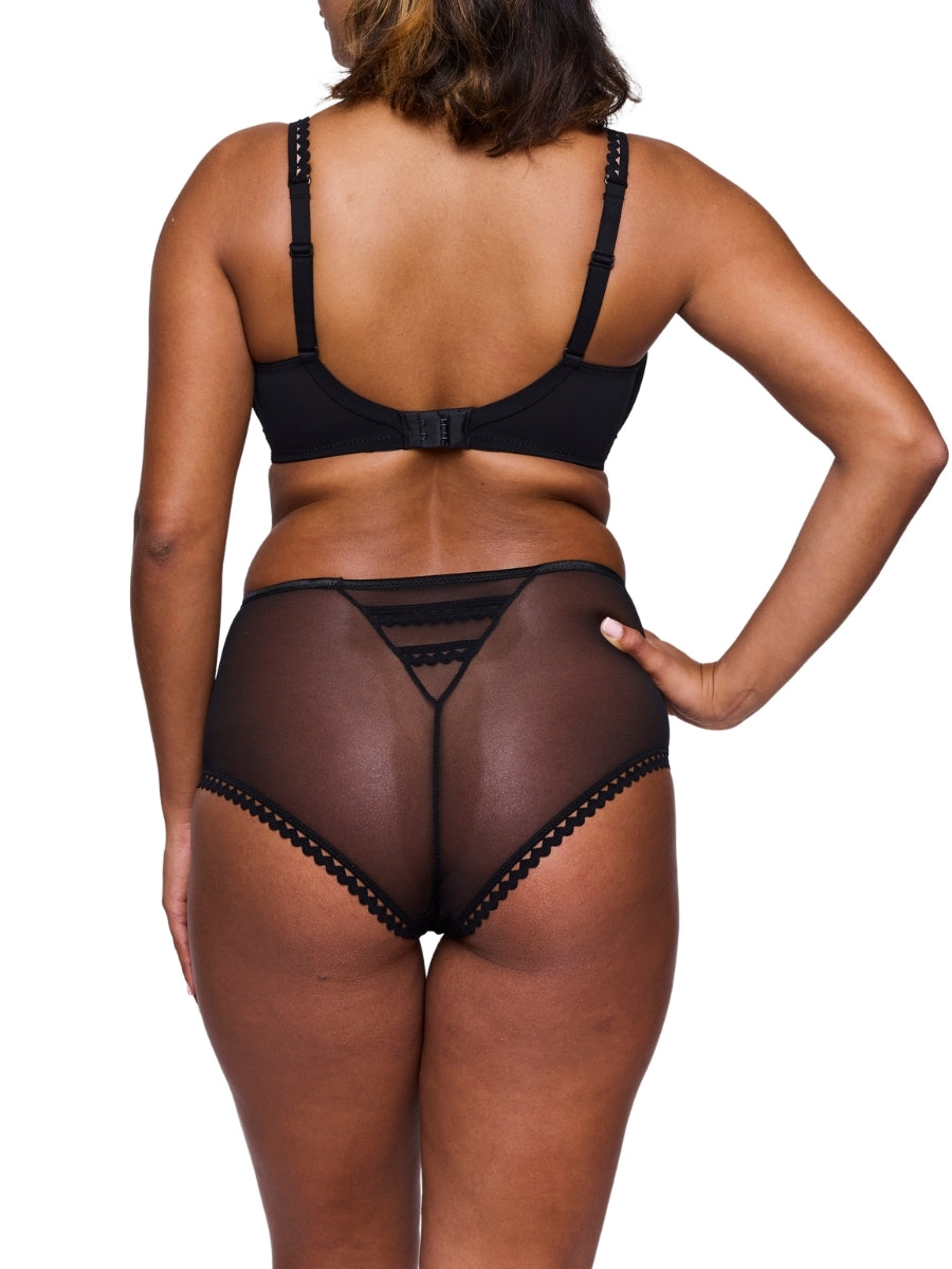 Vivgirl Padded Heartshape Bra - Black