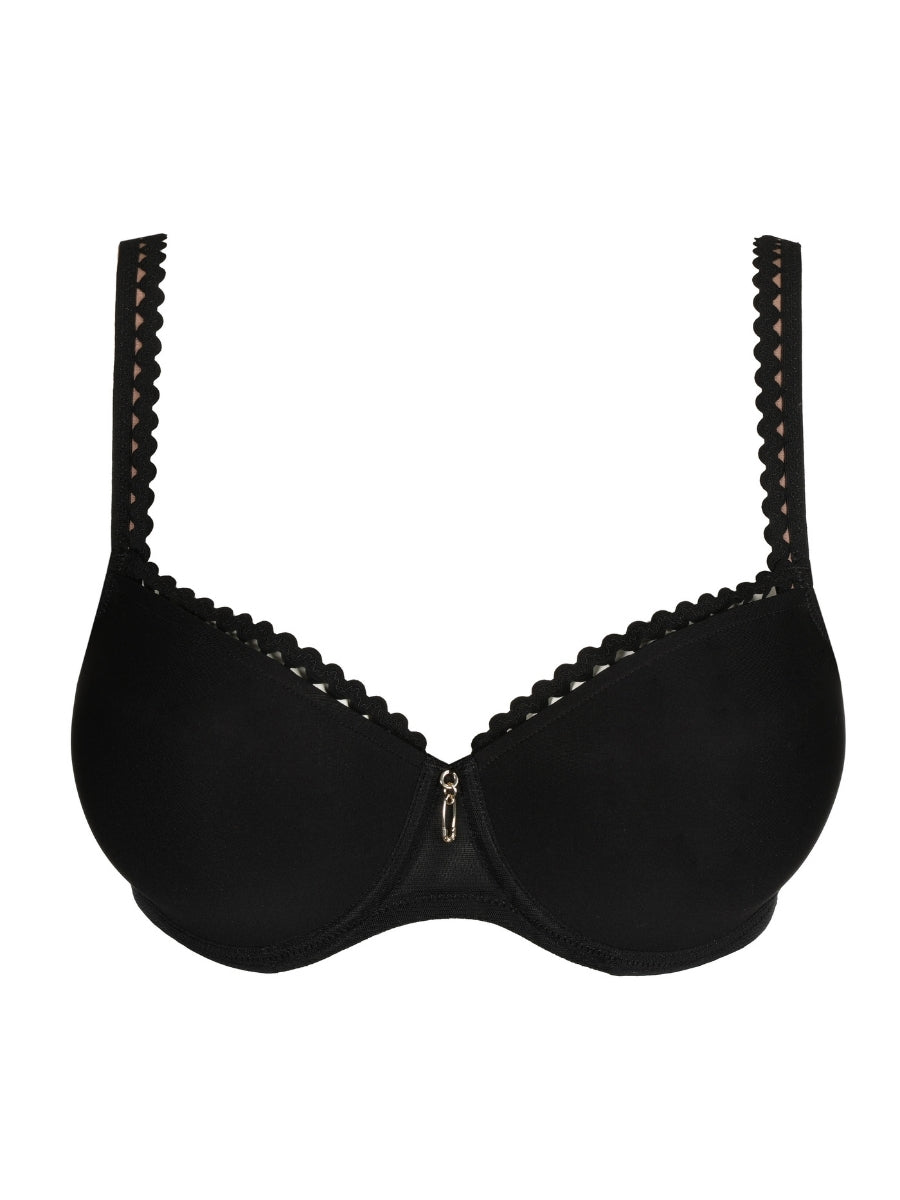 Vivgirl Padded Balcony Bra - Black