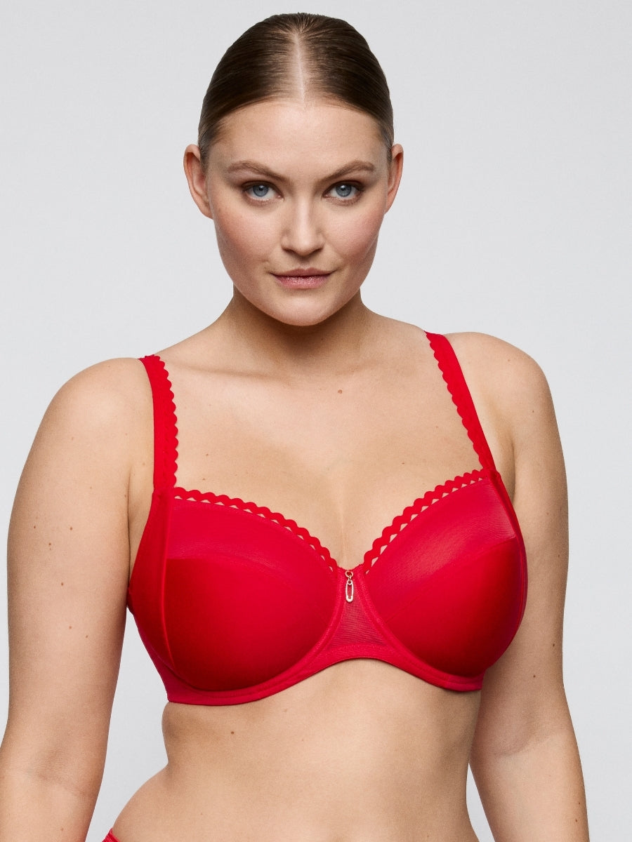 Wowgirl Full Cup Bra - True Red