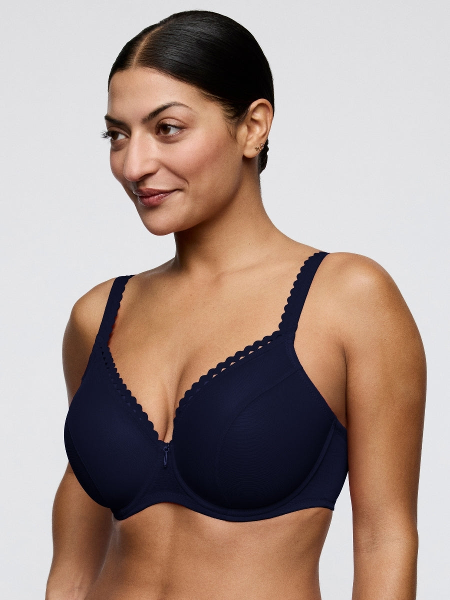 Wowgirl Padded Heartshape Bra - Evening Blue