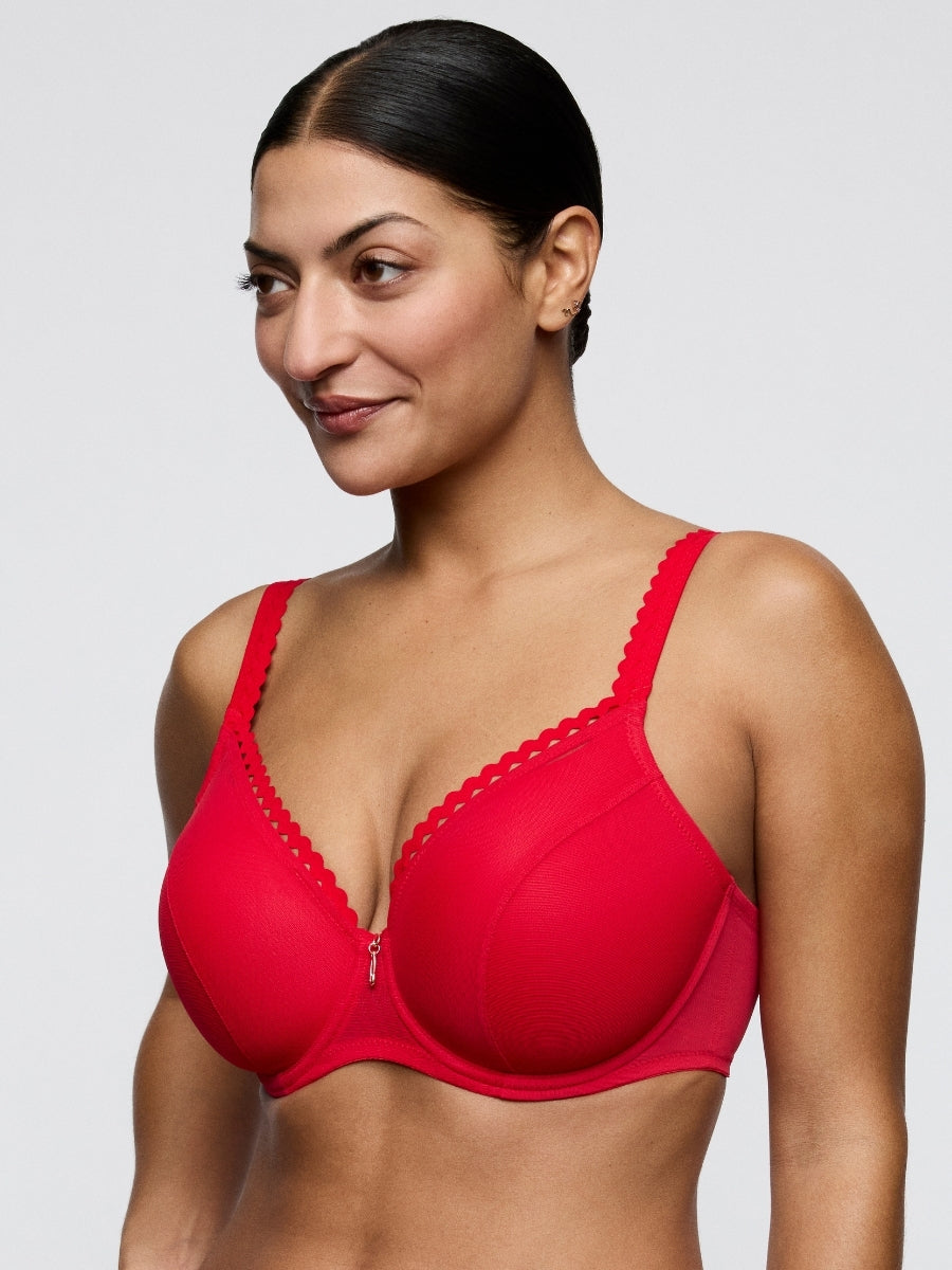 Wowgirl Padded Heartshape Bra - True Red