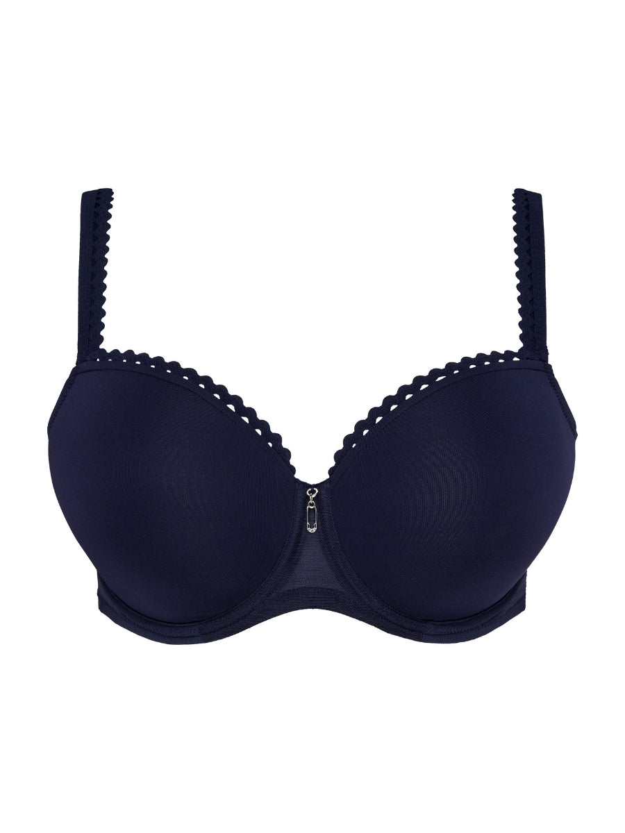 Wowgirl Padded Balcony Bra - Evening Blue