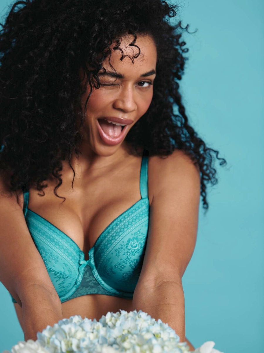 Fleur Underwired Bra - Light Smaragd
