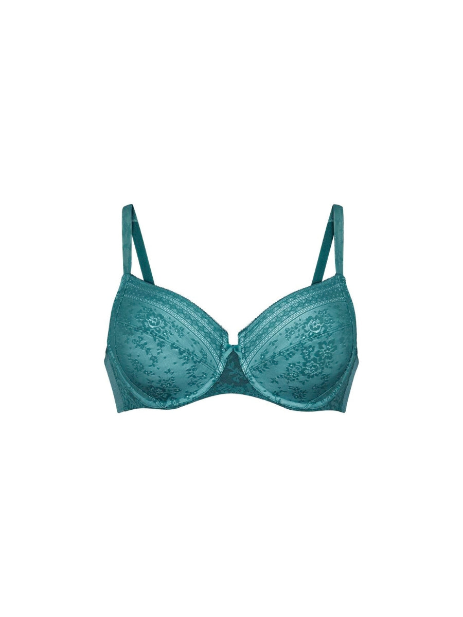 Fleur Underwired Bra - Light Smaragd