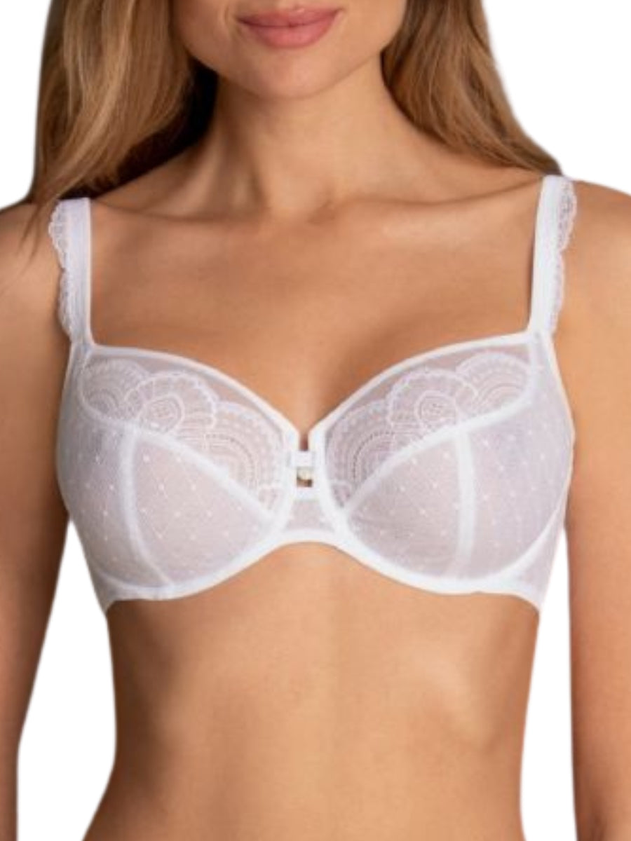 Selma Underwired Full Cup Bra - White